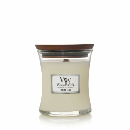 Vela Perfumada Woodwick Core Mini White Teak 85 g