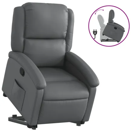 Fauteuil inclinable Gris Similicuir 2