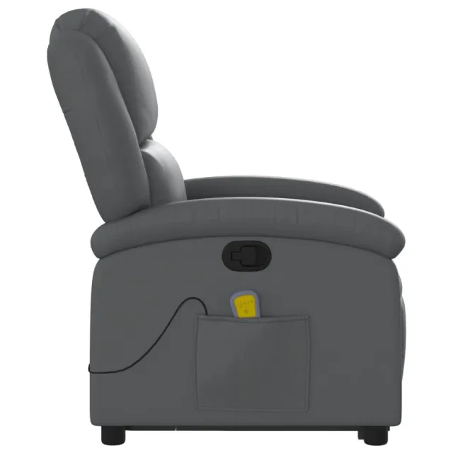 Fauteuil inclinable de massage Gris Similicuir