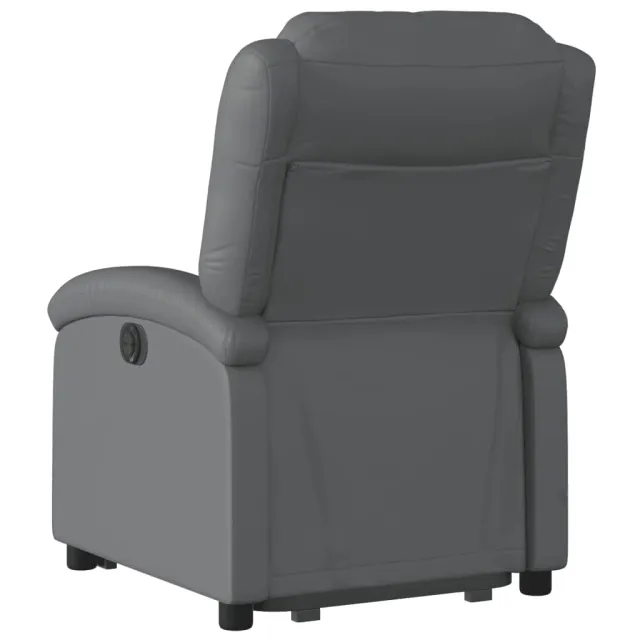 Fauteuil inclinable électrique gris similicuir