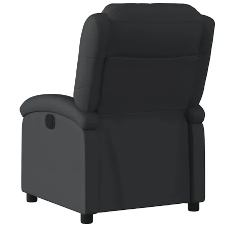 Fauteuil inclinable électrique noir cuir véritable