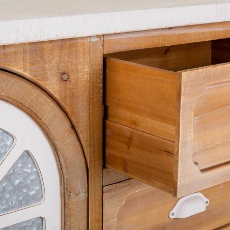 Dientafel Alexandra House Living Ijzer Sparrenhout Hout MDF 35 x 93 x