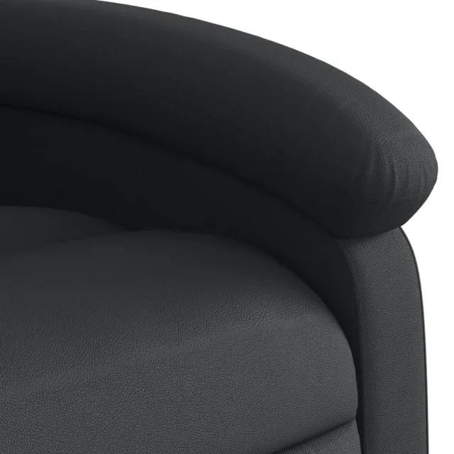 Fauteuil inclinable noir cuir véritable