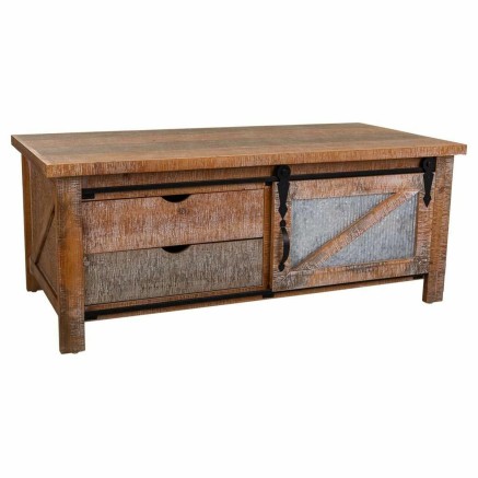 Table Basse Alexandra House Living Fer Bois d'épicéa Bois MDF 60 x 4