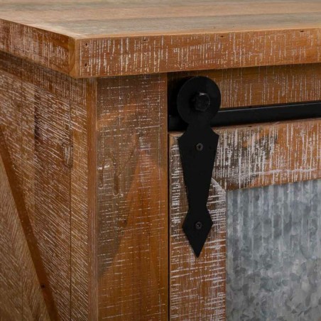 Mesa de Centro Alexandra House Living Hierro Madera de abeto Madera MD