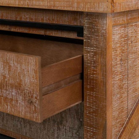 Mesa de Centro Alexandra House Living Hierro Madera de abeto Madera MD