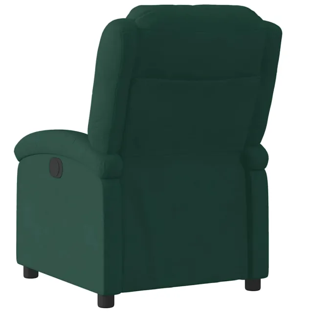Fauteuil inclinable électrique vert foncé velours