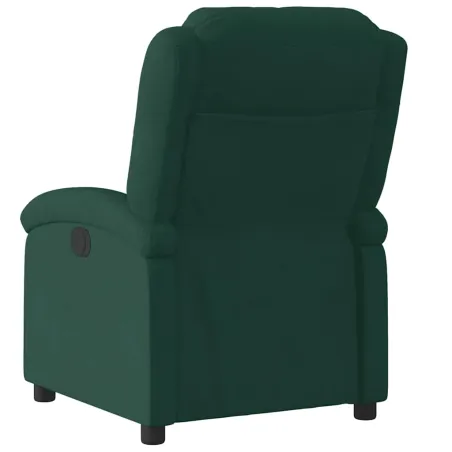 Fauteuil inclinable électrique vert foncé velours