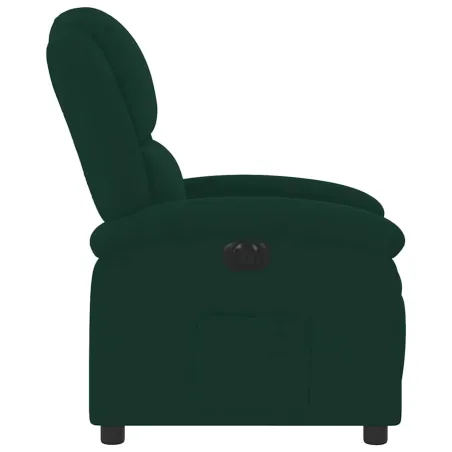Fauteuil inclinable électrique vert foncé velours