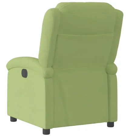 Fauteuil inclinable électrique vert clair velours