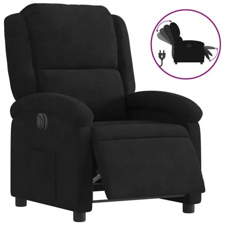 Fauteuil inclinable électrique noir velours