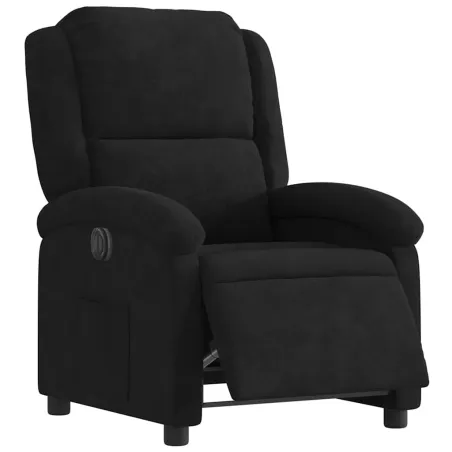Fauteuil inclinable électrique noir velours