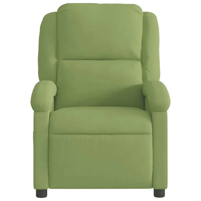 Fauteuil inclinable de massage électrique vert clair velours