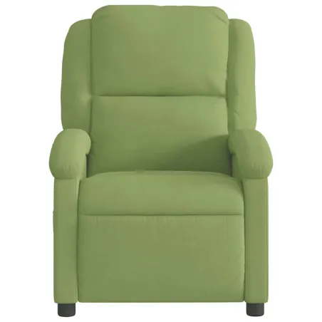Fauteuil inclinable de massage électrique vert clair velours