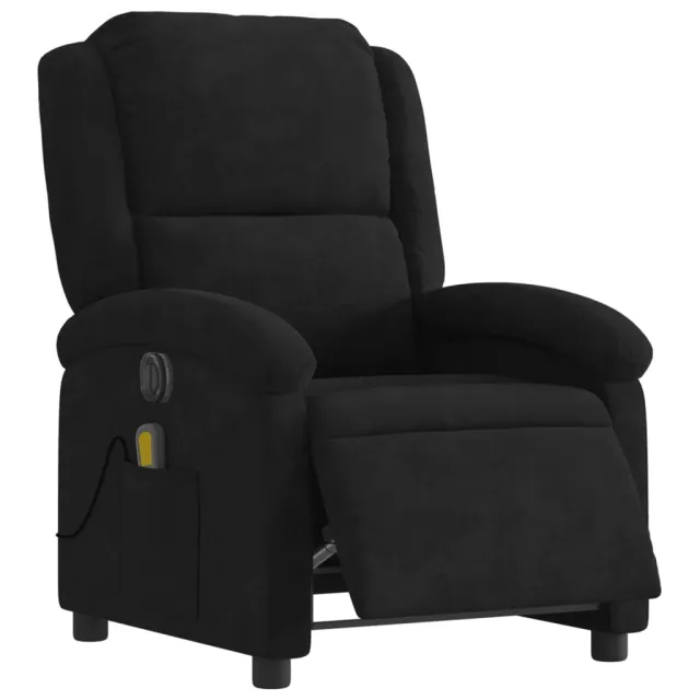 Fauteuil inclinable de massage électrique noir velours