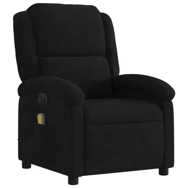 Fauteuil inclinable de massage électrique noir velours