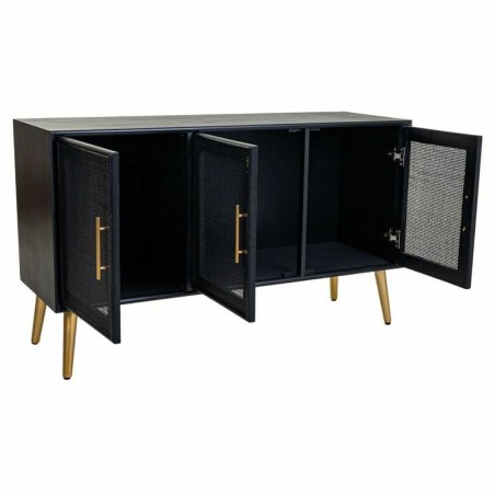 Dientafel Alexandra House Living Zwart Gouden Hout MDF
