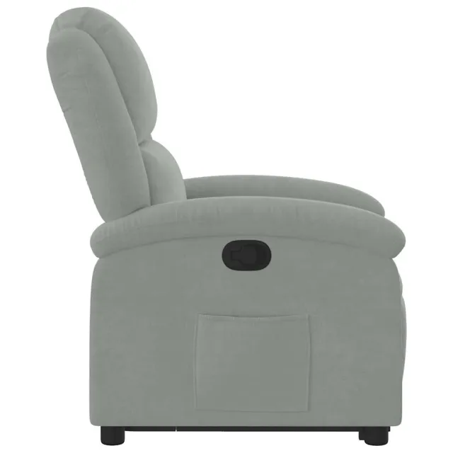 Fauteuil inclinable Gris clair Velours