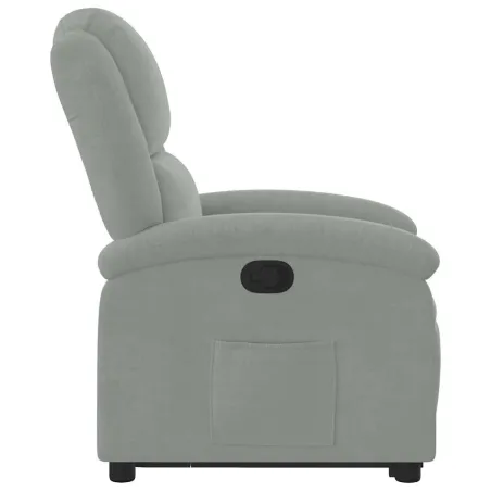 Fauteuil inclinable Gris clair Velours