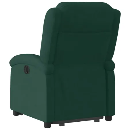 Fauteuil inclinable Vert foncé Velours