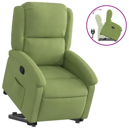 Fauteuil inclinable Vert clair Velours