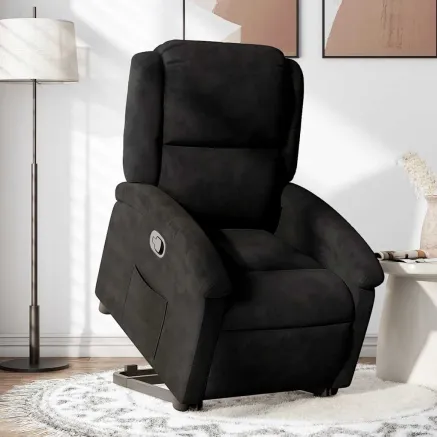 Fauteuil inclinable Noir Velours