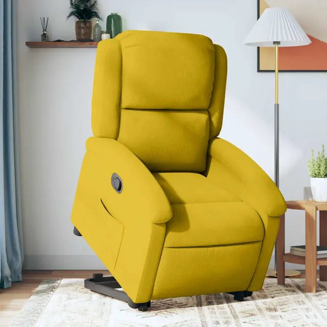 Fauteuil inclinable Jaune Velours