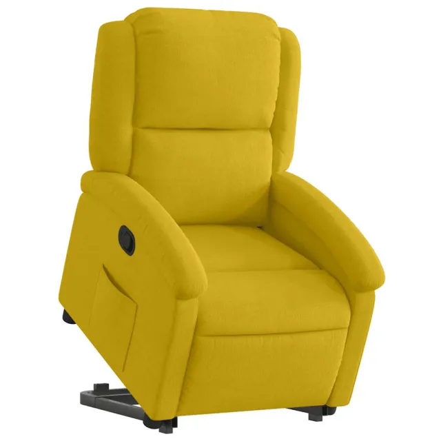 Fauteuil inclinable Jaune Velours