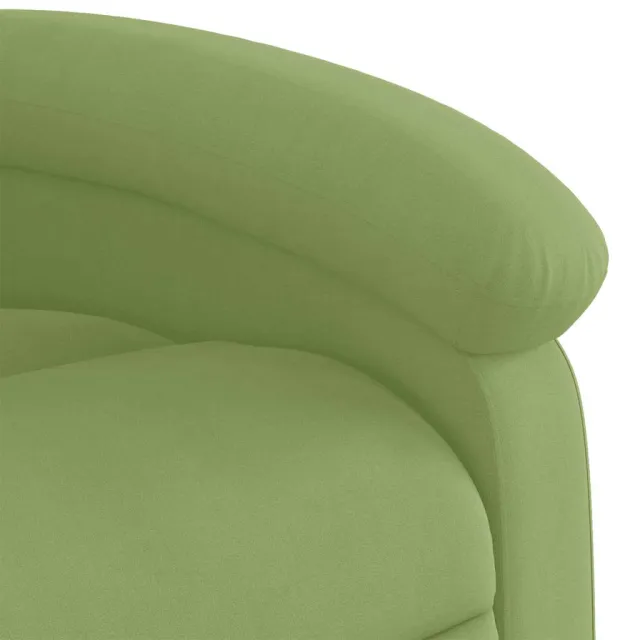 Fauteuil de massage inclinable Vert clair Velours