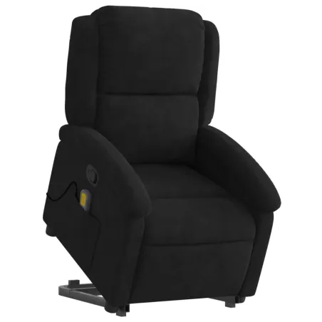 Fauteuil de massage inclinable Noir Velours