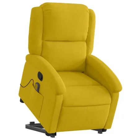 Fauteuil de massage inclinable Jaune Velours