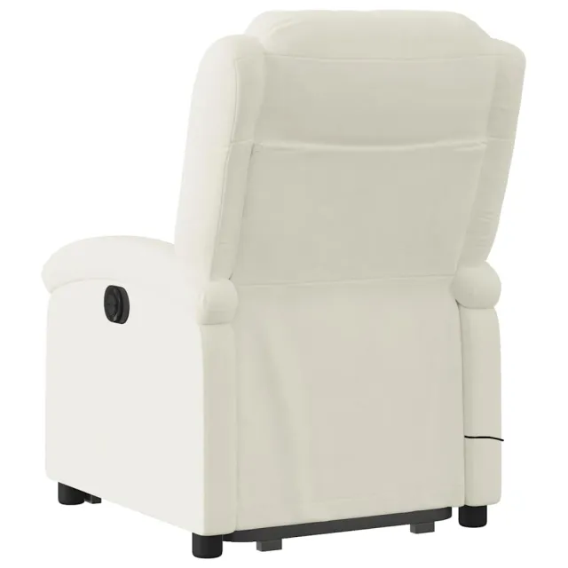 Fauteuil de massage inclinable Crème Velours