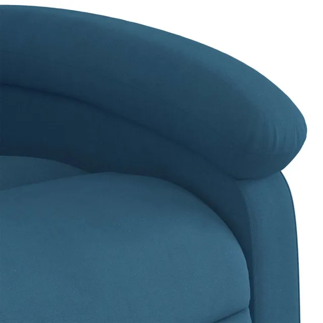 Fauteuil de massage inclinable Bleu Velours