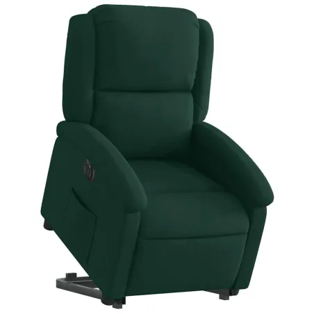 Fauteuil inclinable électrique vert foncé velours