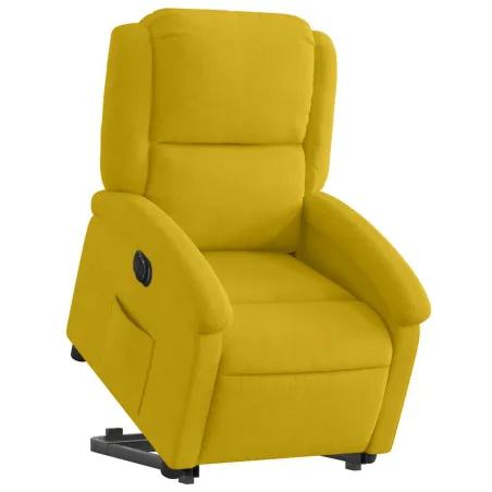 Fauteuil inclinable électrique jaune Velours