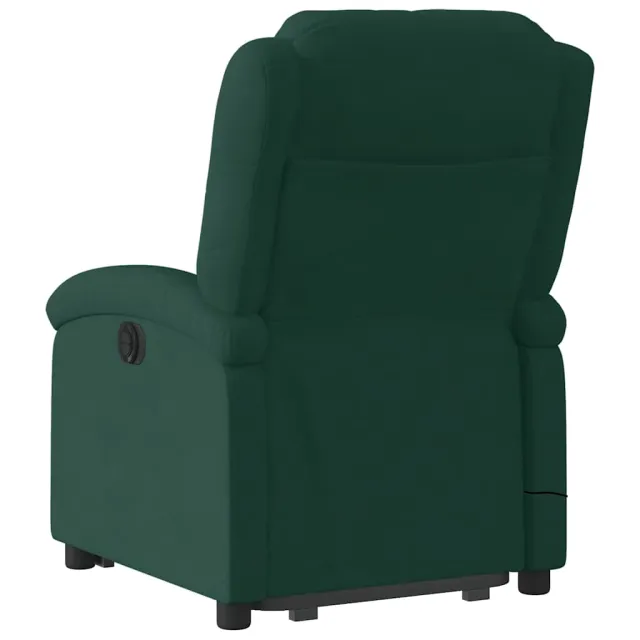 Fauteuil inclinable de massage électrique vert foncé velours