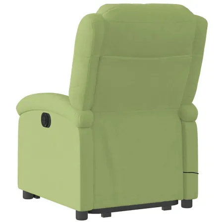 Fauteuil inclinable de massage électrique vert clair velours