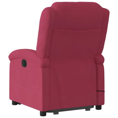 Fauteuil inclinable de massage électrique rouge bordeaux
