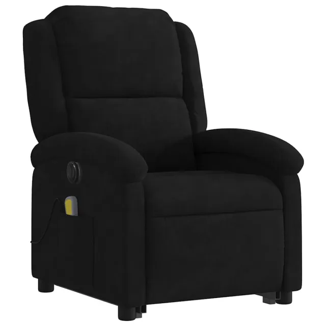 Fauteuil inclinable de massage électrique noir velours