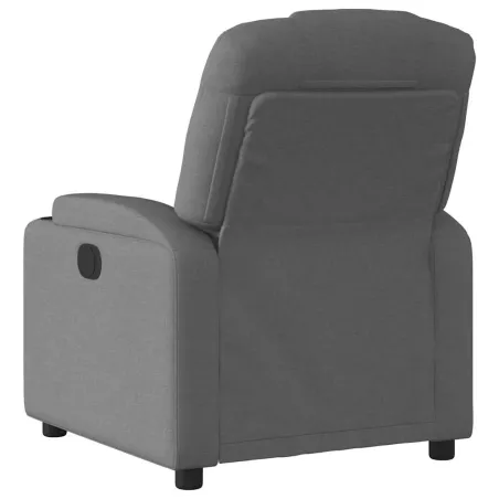 Fauteuil inclinable électrique Gris foncé Tissu