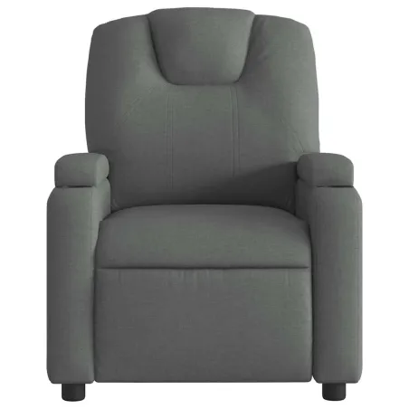 Fauteuil inclinable électrique Gris foncé Tissu
