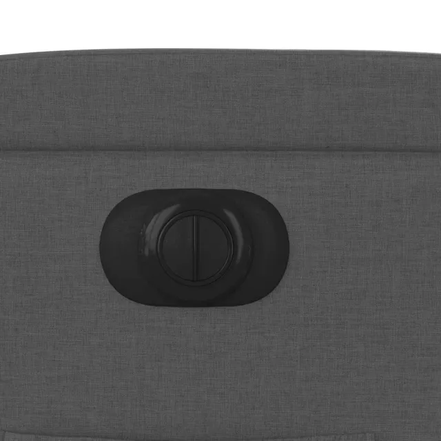 Fauteuil inclinable électrique Gris foncé Tissu