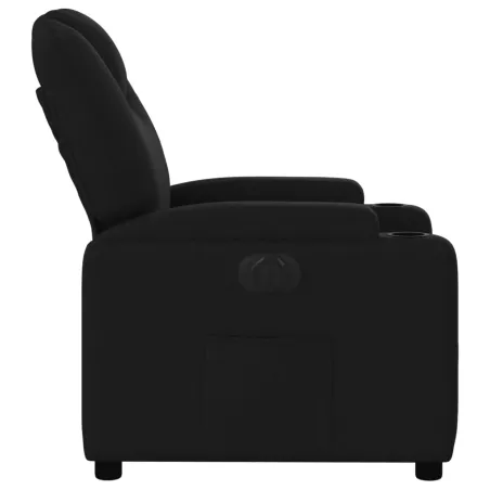 Fauteuil inclinable électrique Noir Tissu