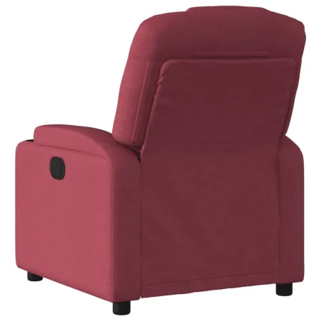 Fauteuil inclinable électrique Rouge bordeaux Tissu