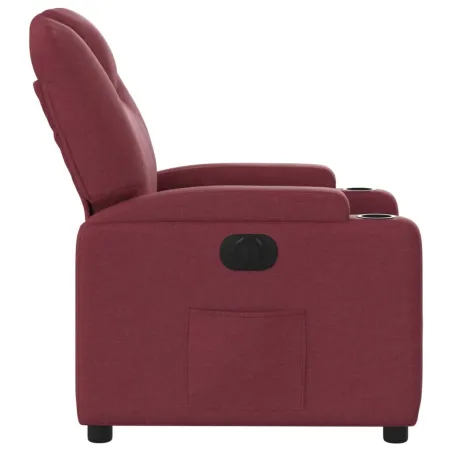 Fauteuil inclinable électrique Rouge bordeaux Tissu