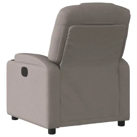 Fauteuil de massage inclinable électrique Taupe Tissu