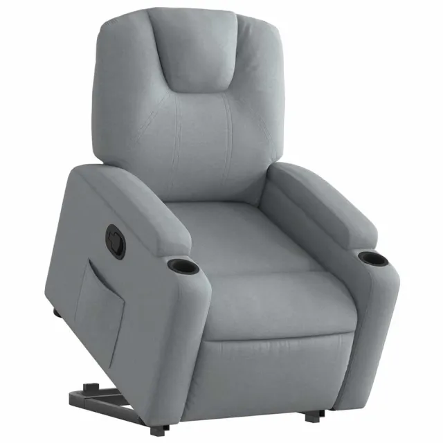 Fauteuil inclinable Gris clair Tissu