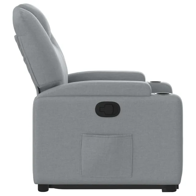 Fauteuil inclinable Gris clair Tissu