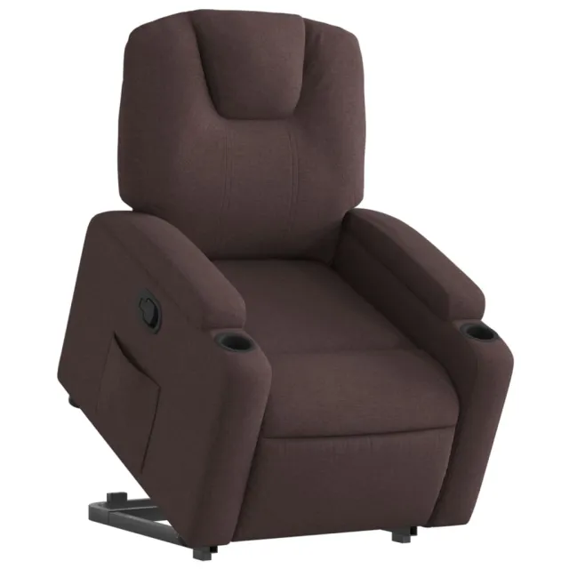Fauteuil inclinable marron foncé tissu