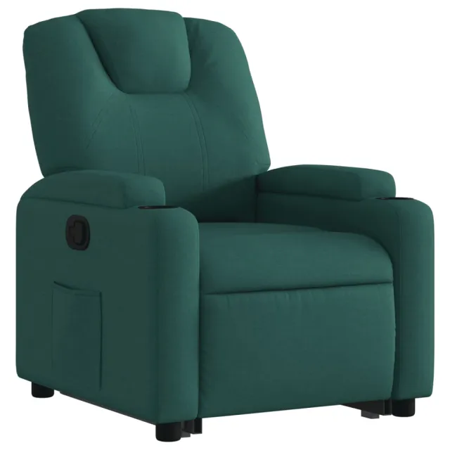 Fauteuil inclinable vert foncé tissu